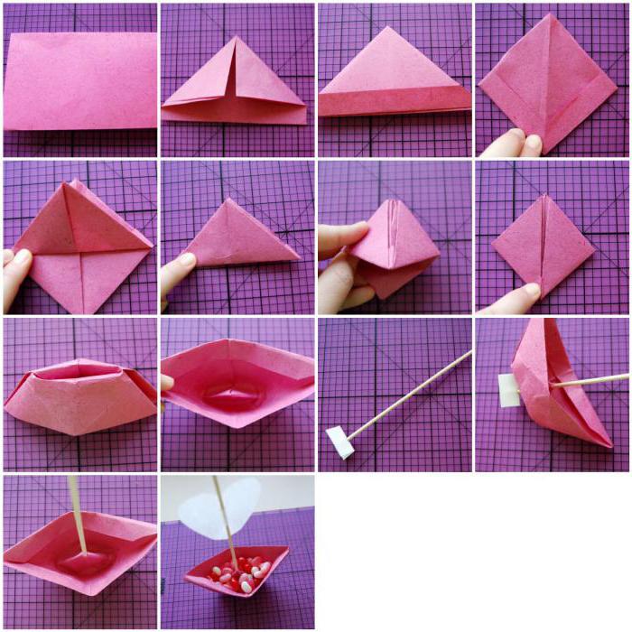 Interesantas idejas: origami Valentīna dienai