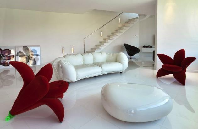 Modernās viesistabas mēbeles - Itāļu elegance