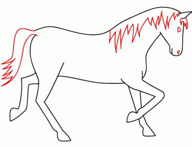 Kā pakāpeniski izdarīt zirga galvu 